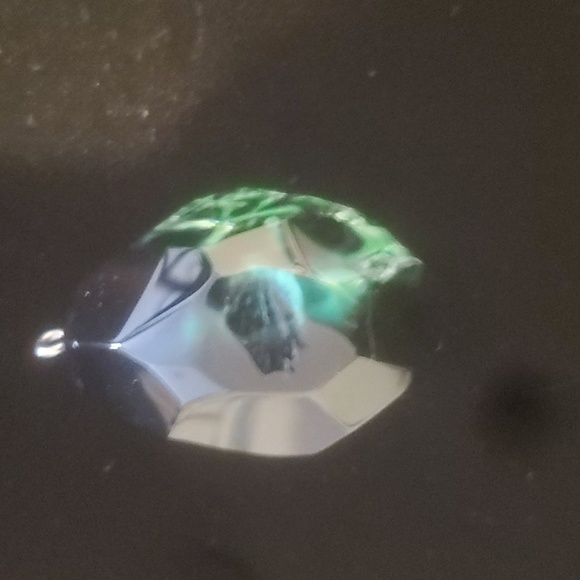 New Faceted Green & Black Fire Agate Pendant. - Picture 2 of 15